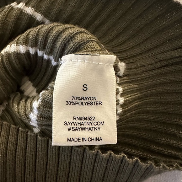 Abercrombie & Fitch Green Striped Sweater Dress Size XXS - Picture 3 of 3